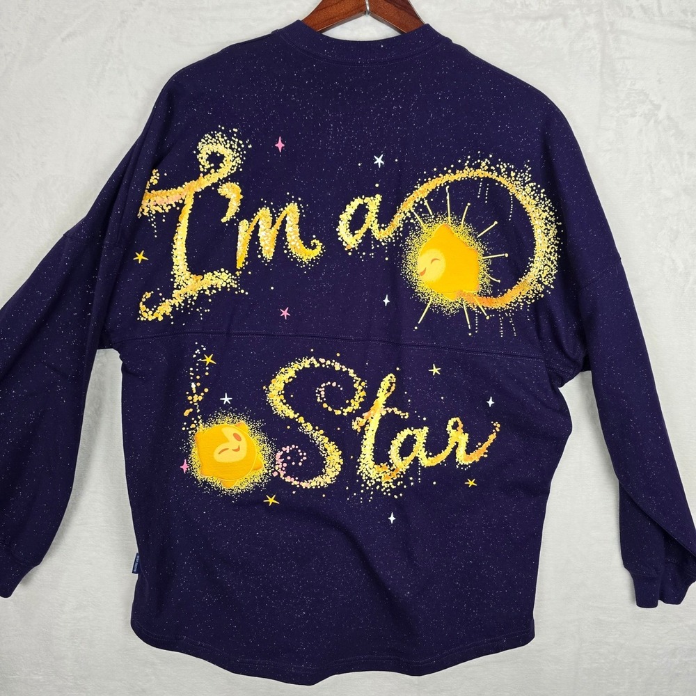 Disney Wish Movie Spirit Jersey Purple Glitter Im A Star Unisex Medium